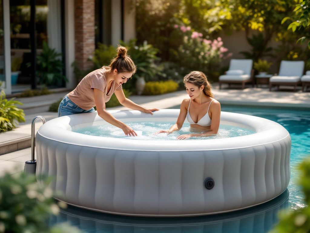 hoe onderhoud je een opblaasbare jacuzzi