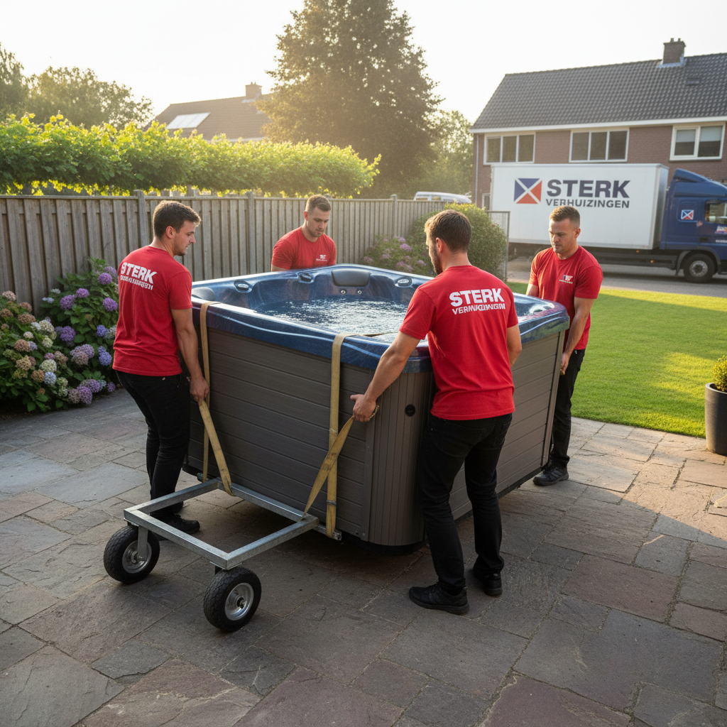 hoe jacuzzi vervoeren