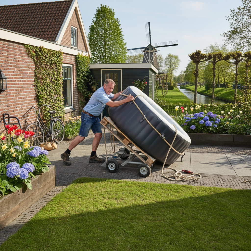 hoe krijg je een jacuzzi in de tuin