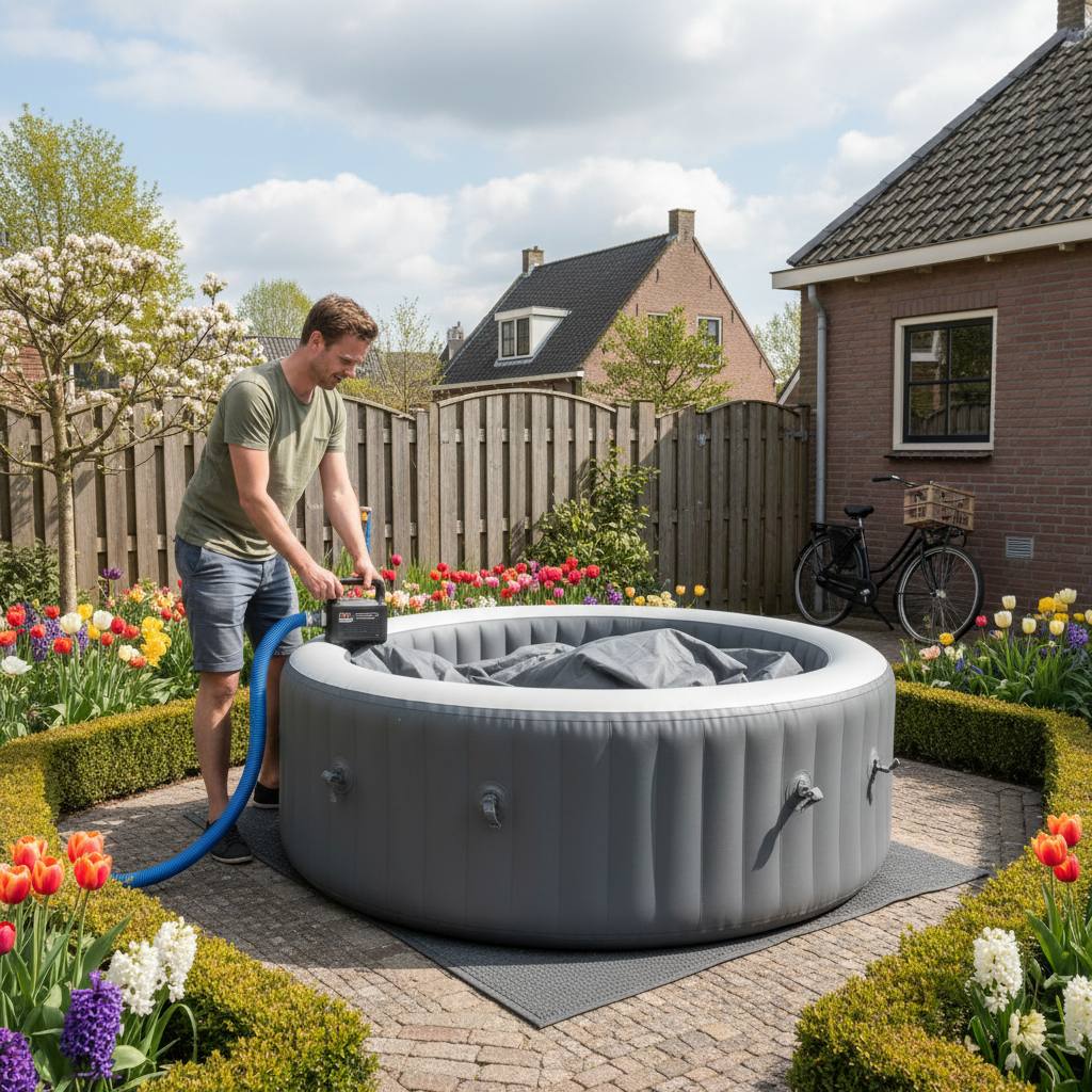 hoe laat ik de lucht uit mijn jacuzzi
