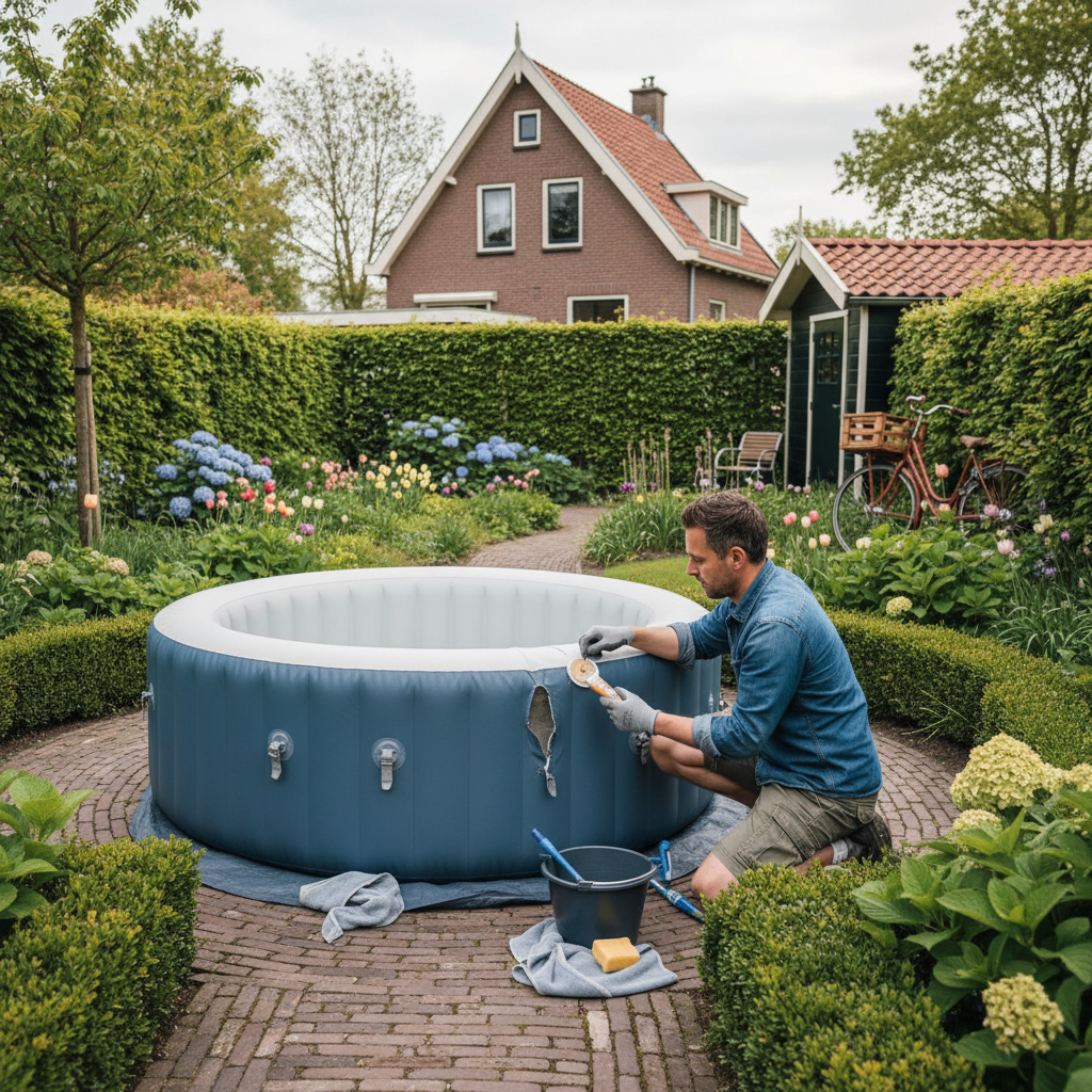 hoe plak je een jacuzzi