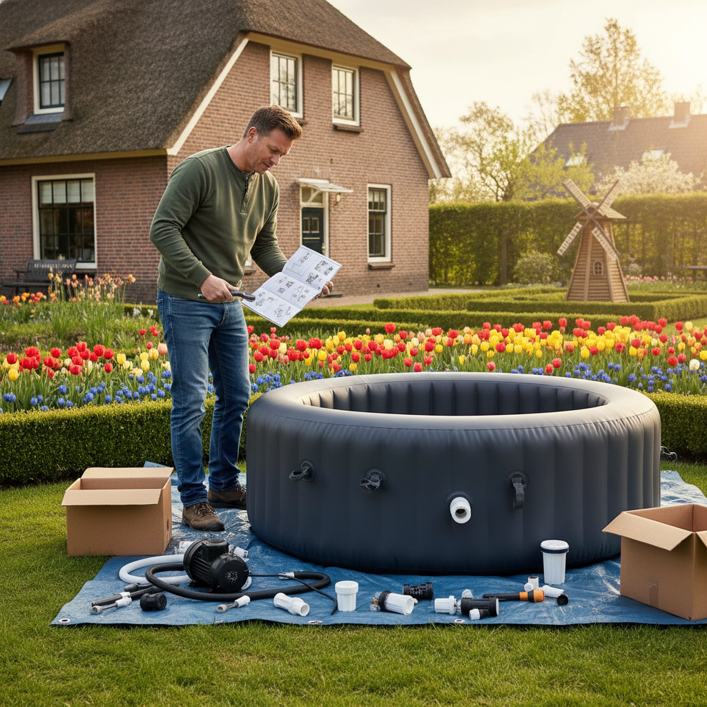jacuzzi in tuin