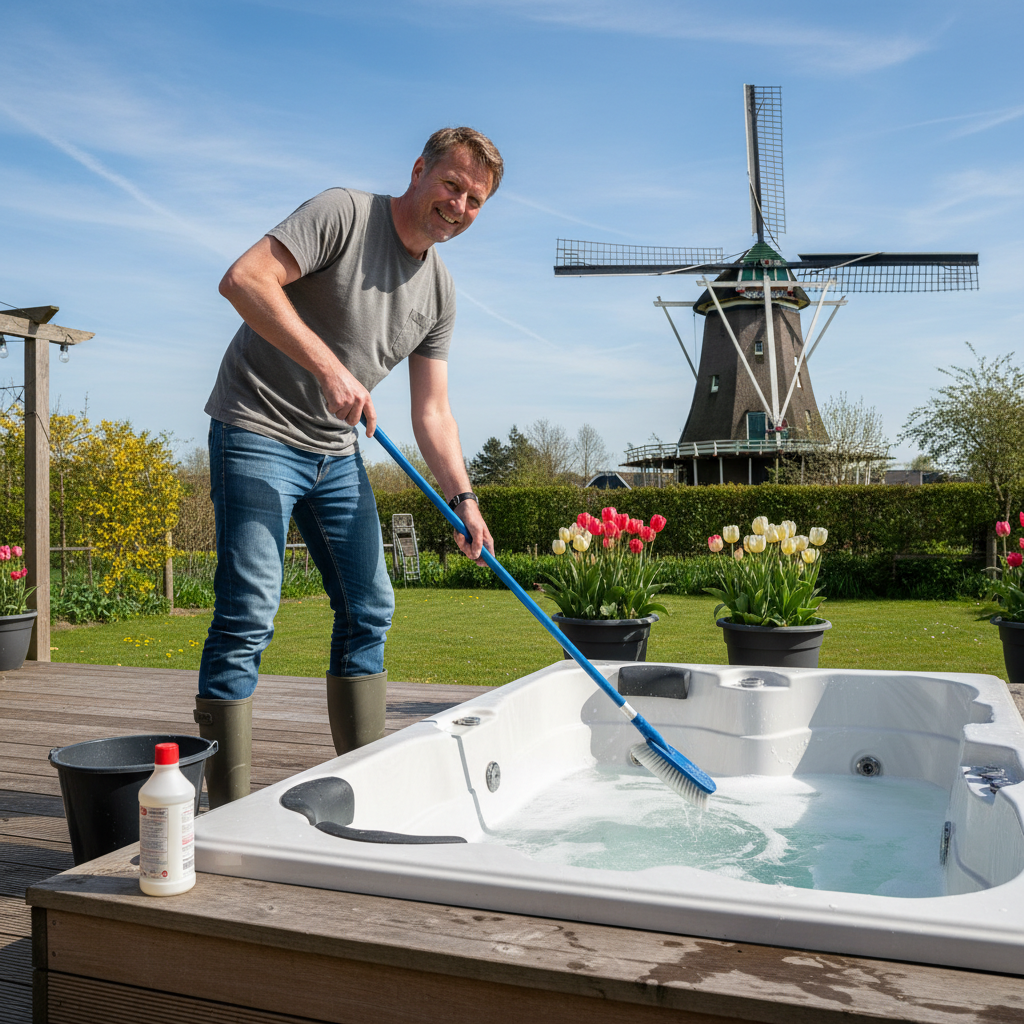 hoe jacuzzi reinigen