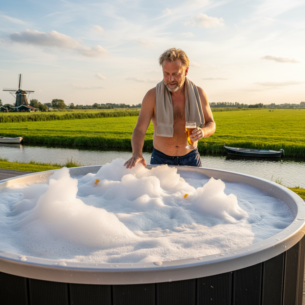 hoe voorkom je schuim in jacuzzi