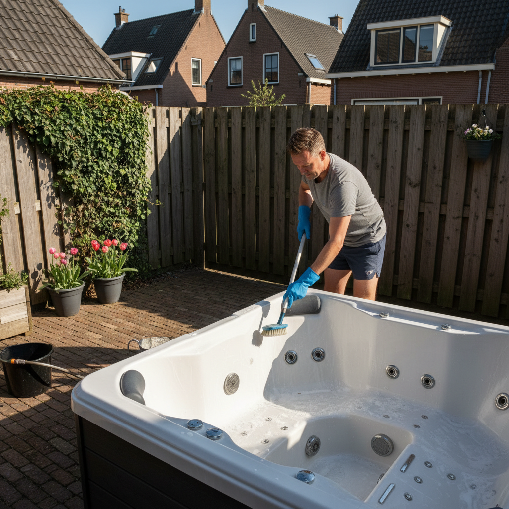 hoe maak je een jacuzzi schoon