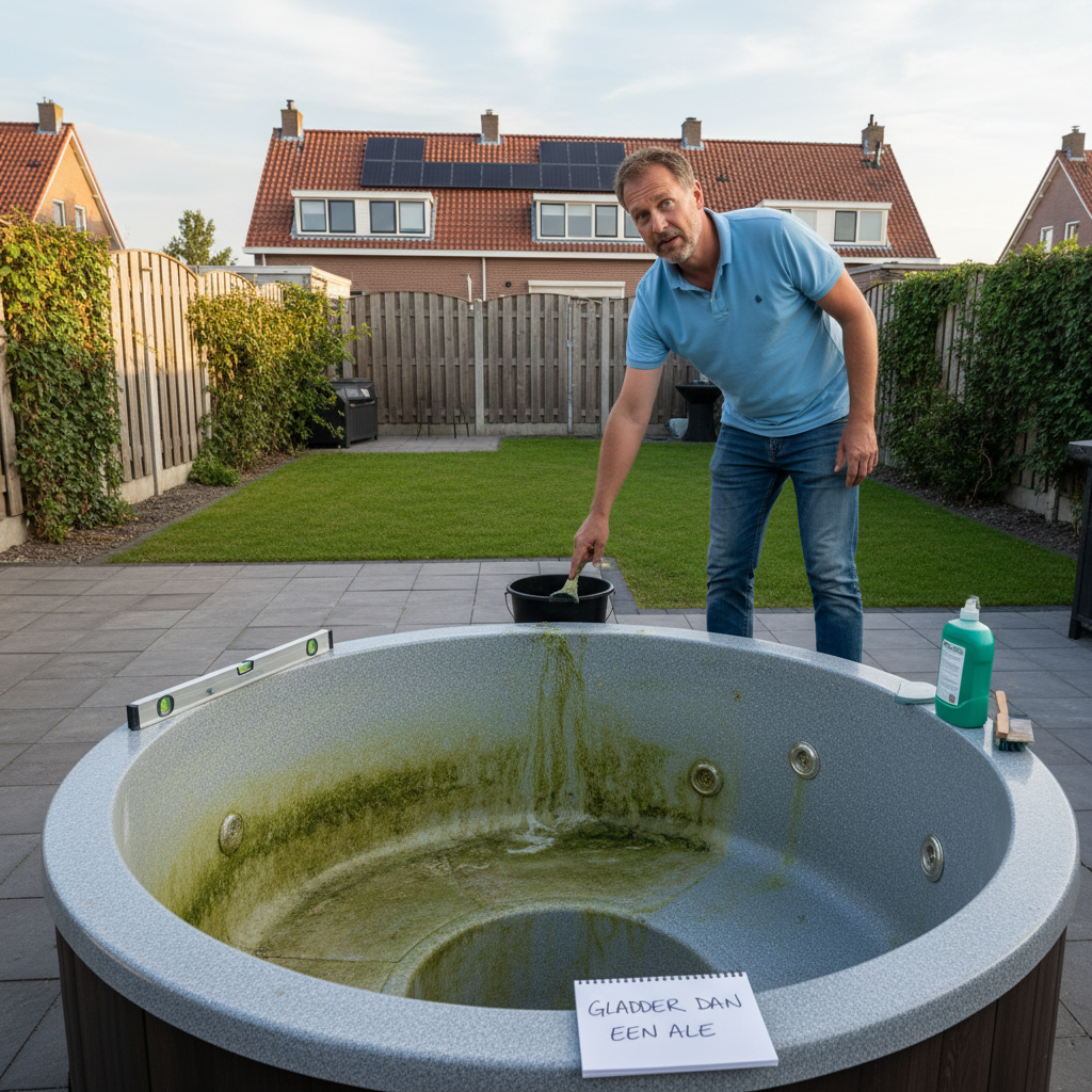 waarom is mijn jacuzzi glibberig