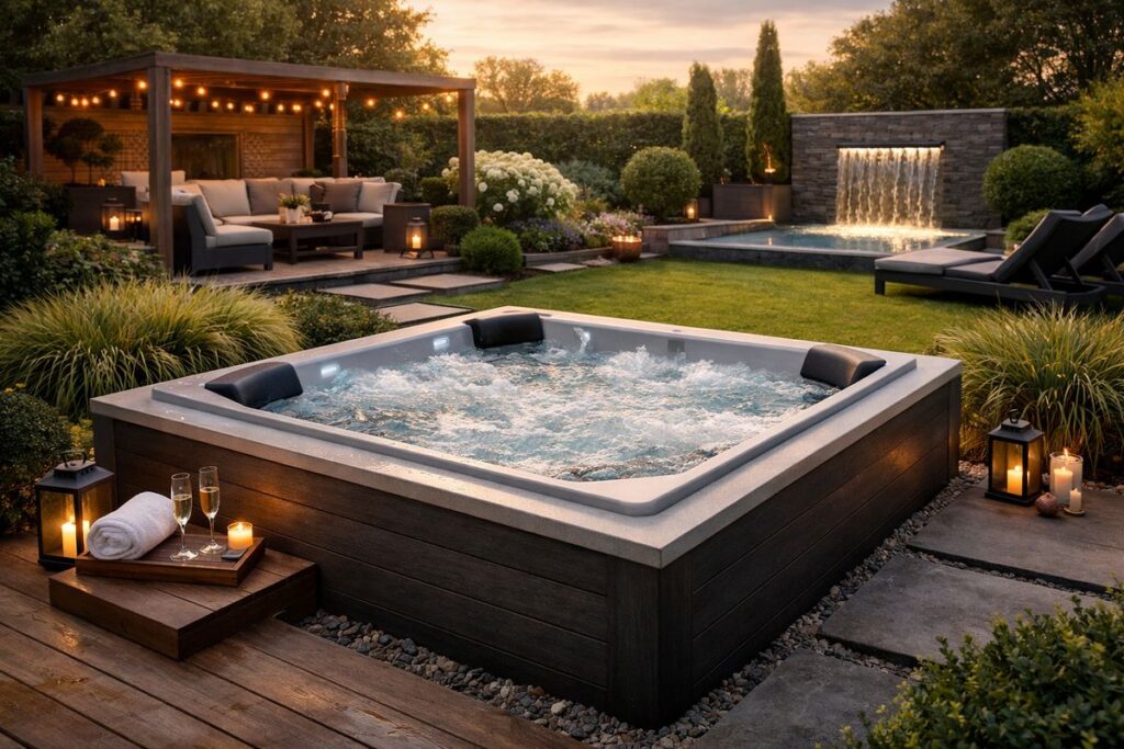 Top 5 Vierkante Jacuzzi's voor een Stijlvolle Tuin