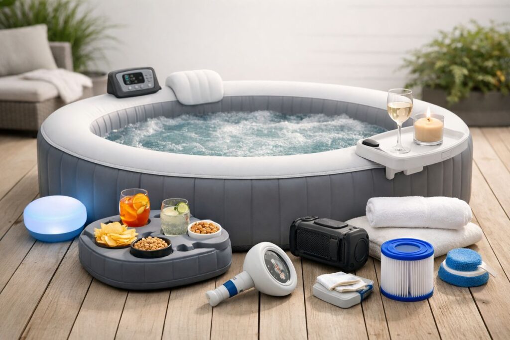 Must-Have Accessoires voor je Opblaasbare Jacuzzi