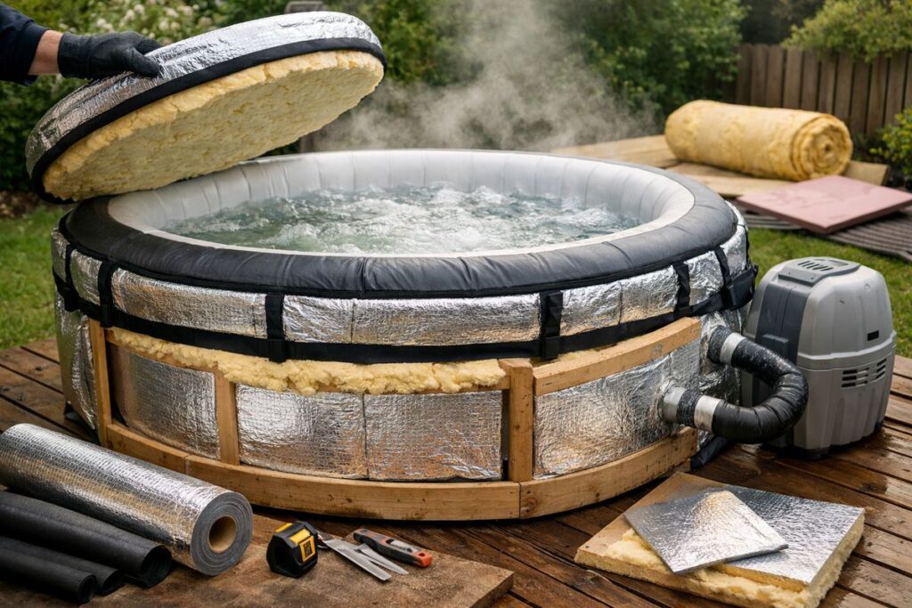 Opblaasbare Jacuzzi Ombouwen en Beter Isoleren