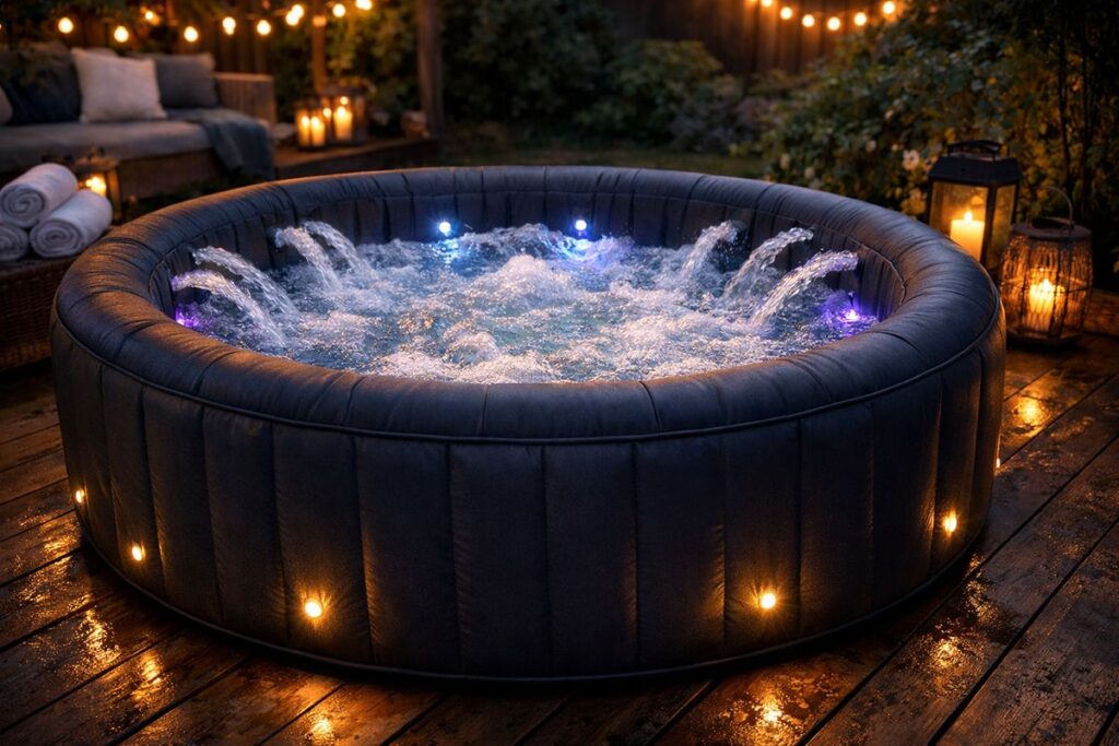 Opblaasbare Jacuzzi met Jets, Bubbels en Verlichting